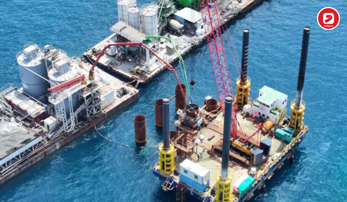 Pilando Bridge Tilamale' Bridge Piling Work Completed, 60% Done | curated by summary.mv